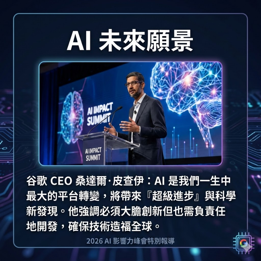 Sundar Pichai 談 2026 AI 願景：AI 是讓我擁有最大夢想的技術