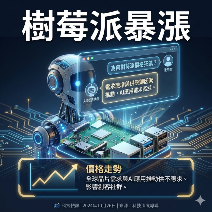 樹莓派公司股價暴漲30%