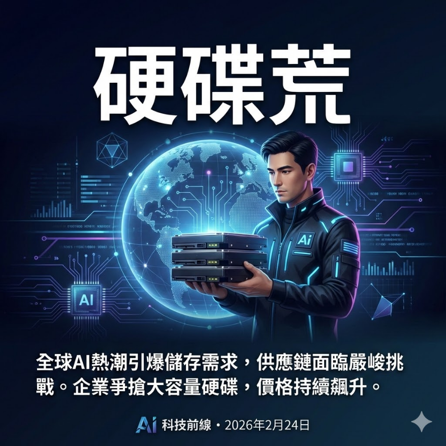 AI 浪潮引發硬碟荒！英國男飛美國買 10 顆 28TB 硬碟，竟省下 6 萬台幣