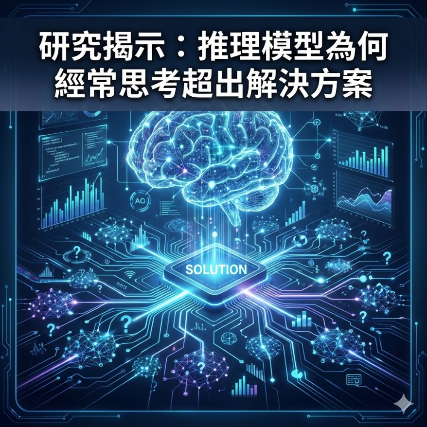 研究揭示：推理模型為何經常思考超出解決方案