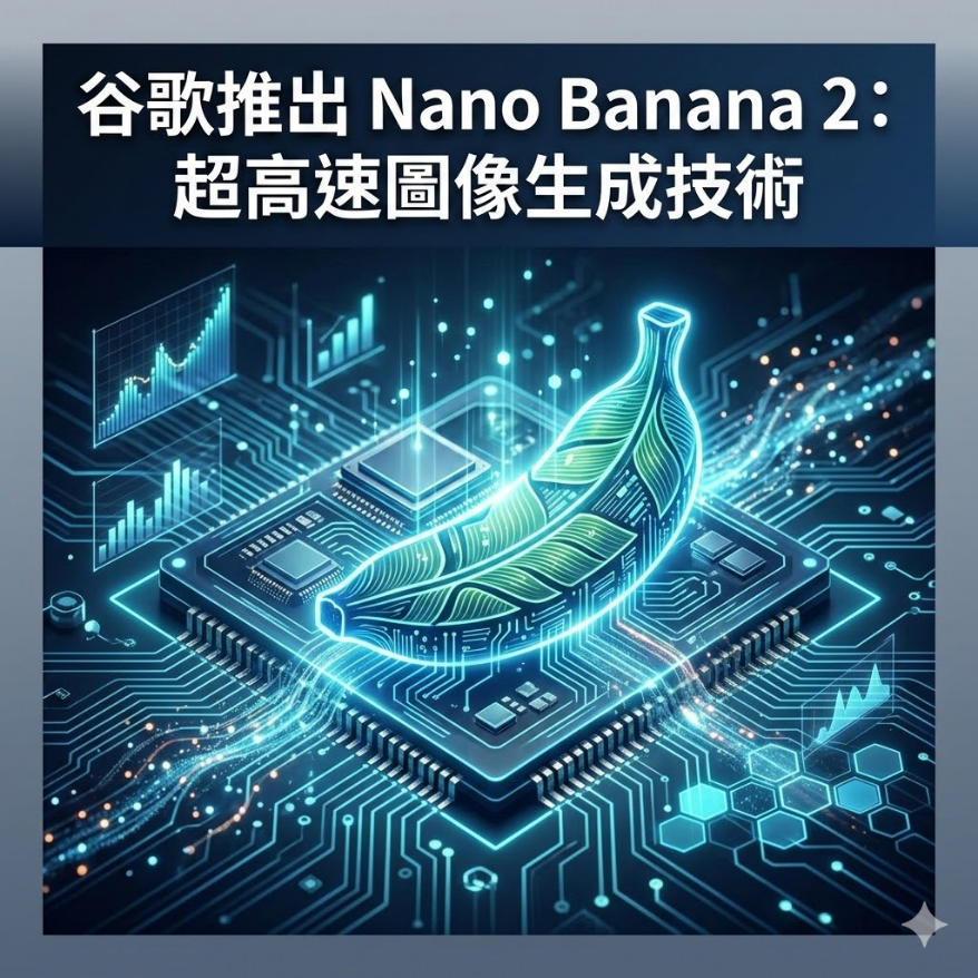 谷歌推出 Nano Banana 2：超高速圖像生成技術