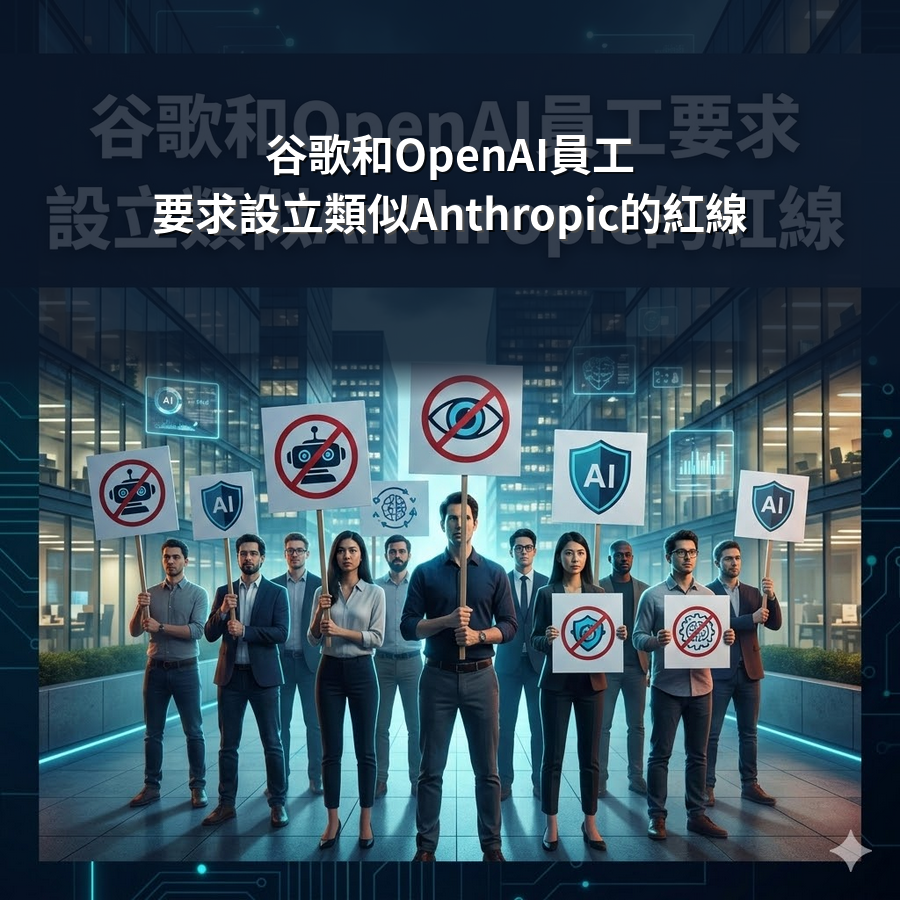谷歌和OpenAI員工要求設立類似Anthropic的紅線
