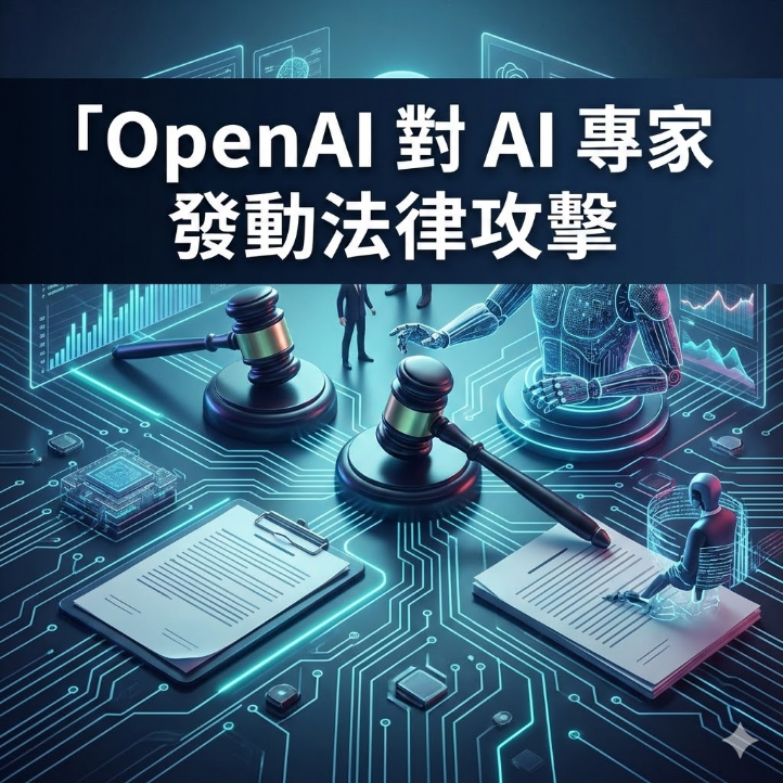 OpenAI 對 AI 專家發動法律攻擊