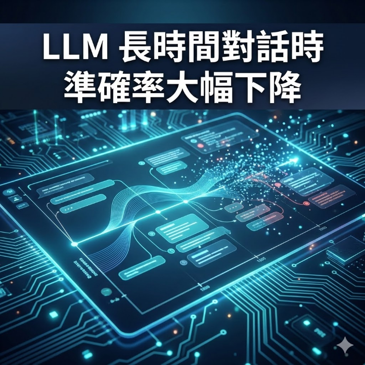 LLM 長時間對話時準確率大幅下降