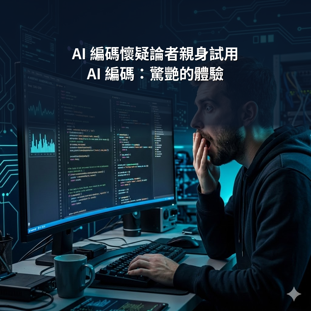 AI 編碼懷疑論者親身試用 AI 編碼：驚艷的體驗