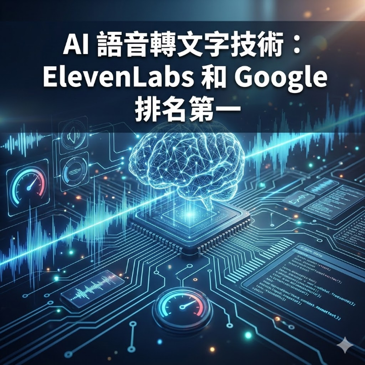 AI 語音轉文字技術：ElevenLabs 和 Google 排名第一