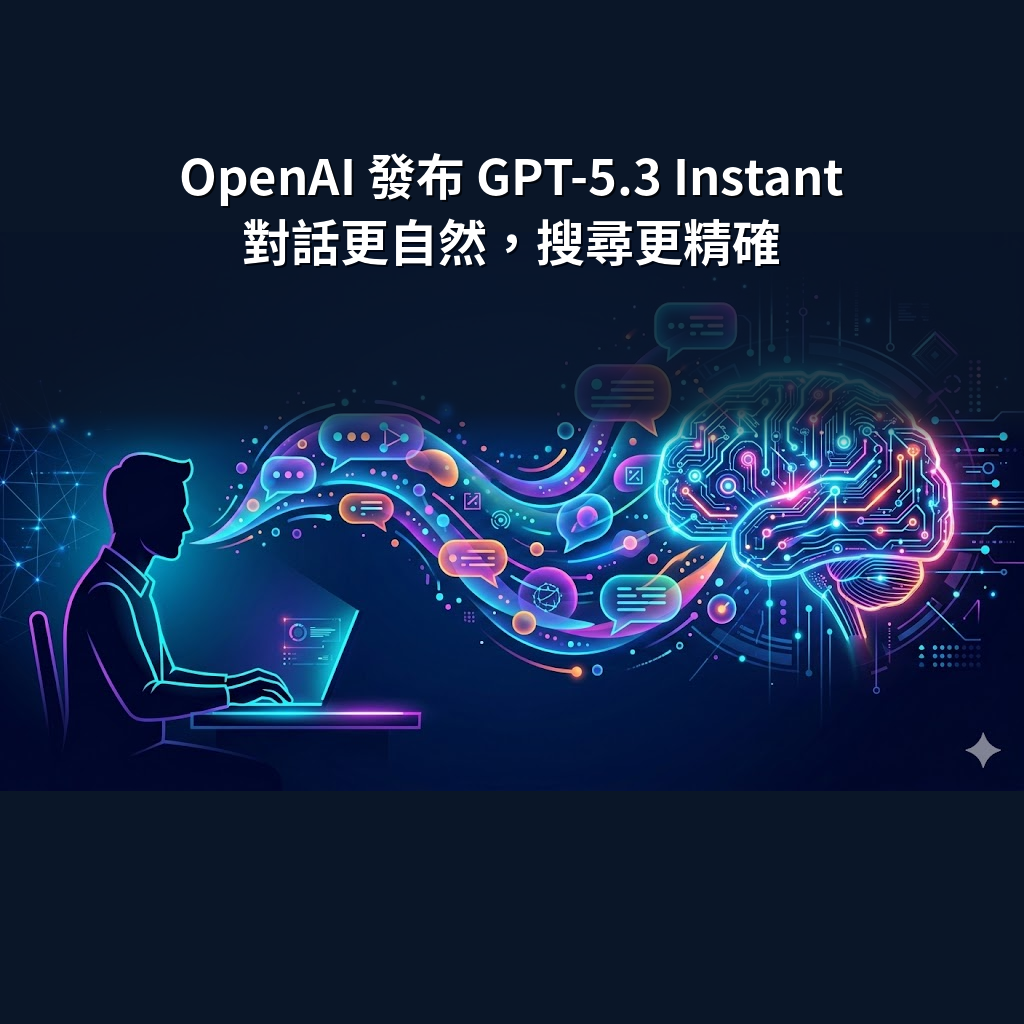 OpenAI 發布 GPT-5.3 Instant：對話更自然，搜尋更精確