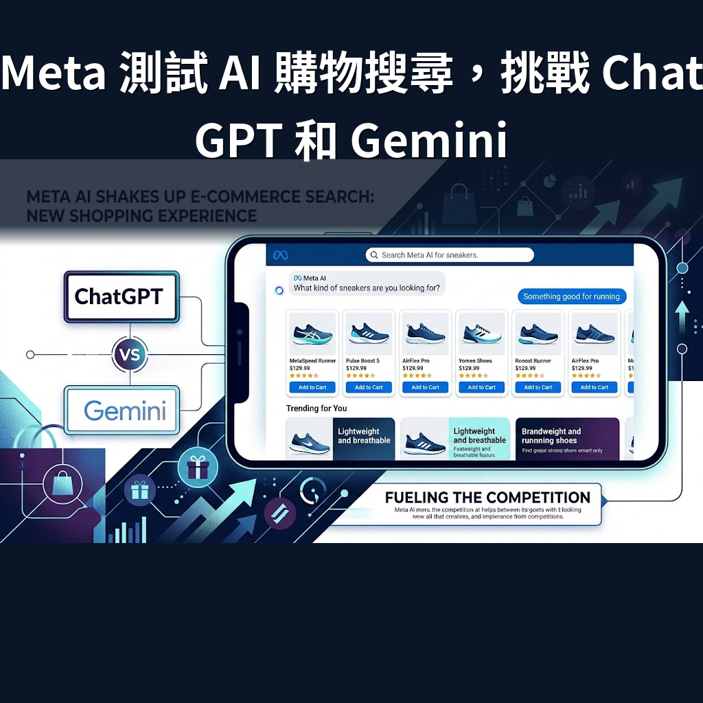 Meta 測試 AI 購物搜尋，挑戰 ChatGPT 和 Gemini