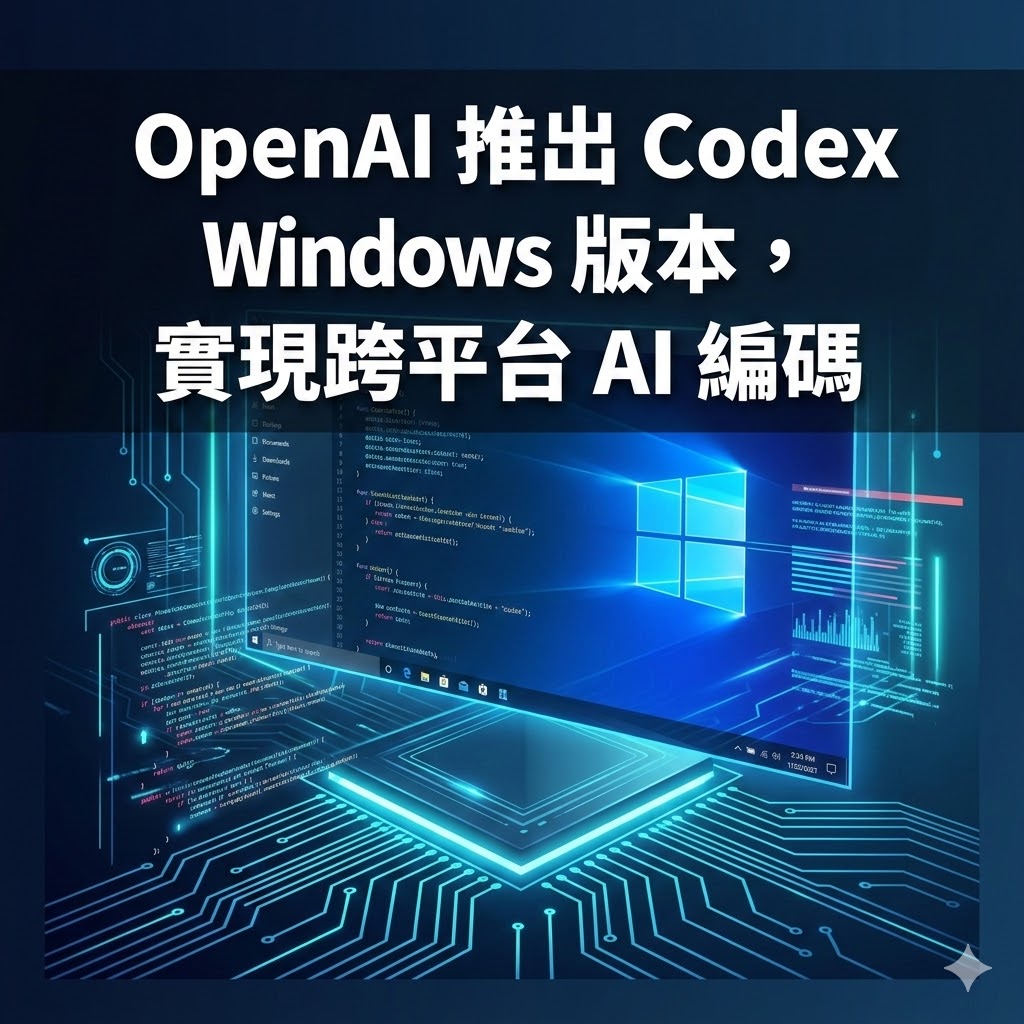 OpenAI 推出 Codex Windows 版本，實現跨平台 AI 編碼