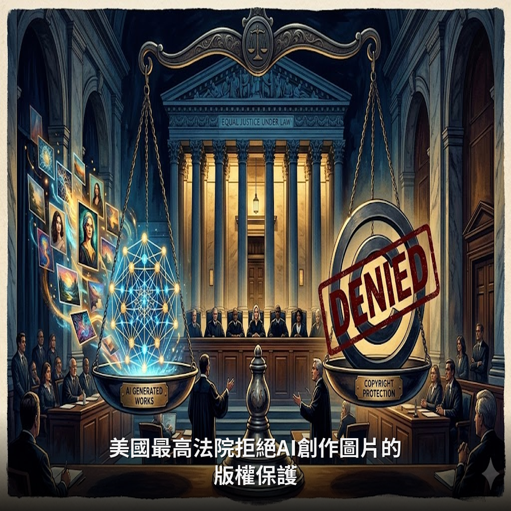 美國最高法院拒絕AI創作圖片的版權保護