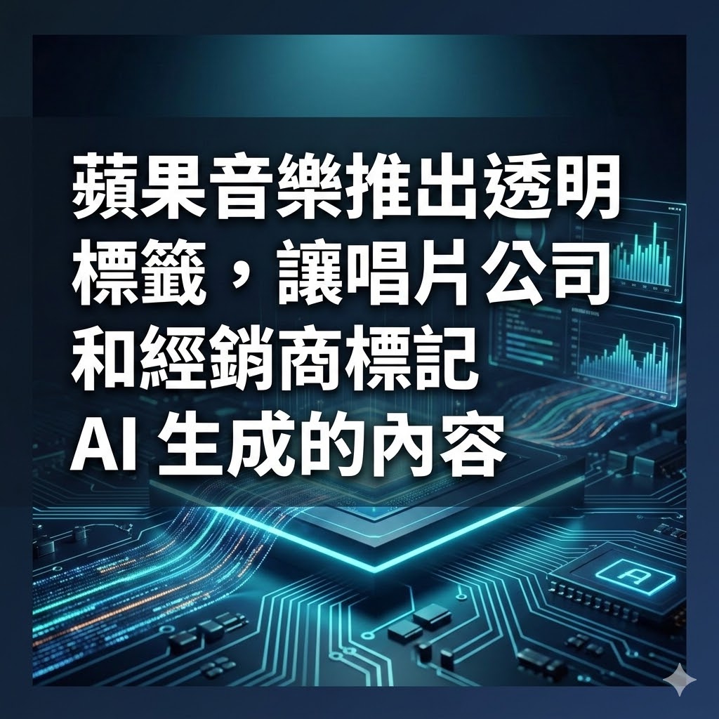 蘋果音樂推出透明標籤，讓唱片公司和經銷商標記 AI 生成的內容