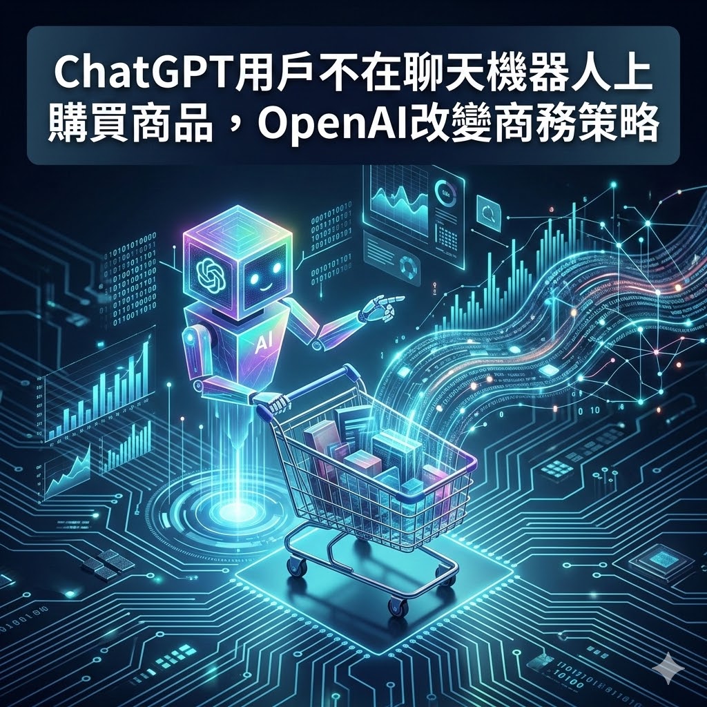 ChatGPT用戶不在聊天機器人上購買商品，OpenAI改變商務策略