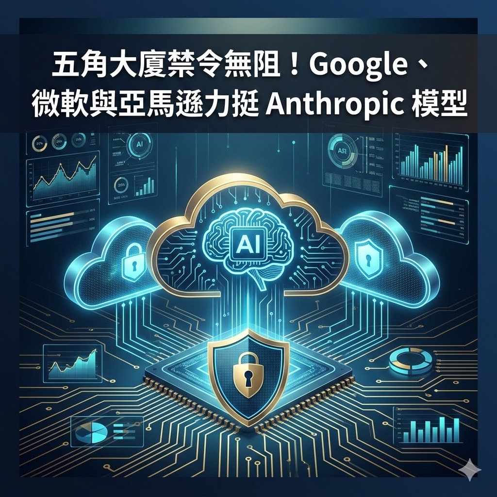 五角大廈禁令無阻！Google、微軟與亞馬遜力挺 Anthropic 模型