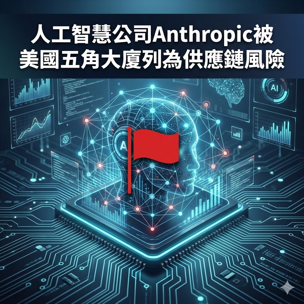 人工智慧公司Anthropic被美國五角大廈列為供應鏈風險