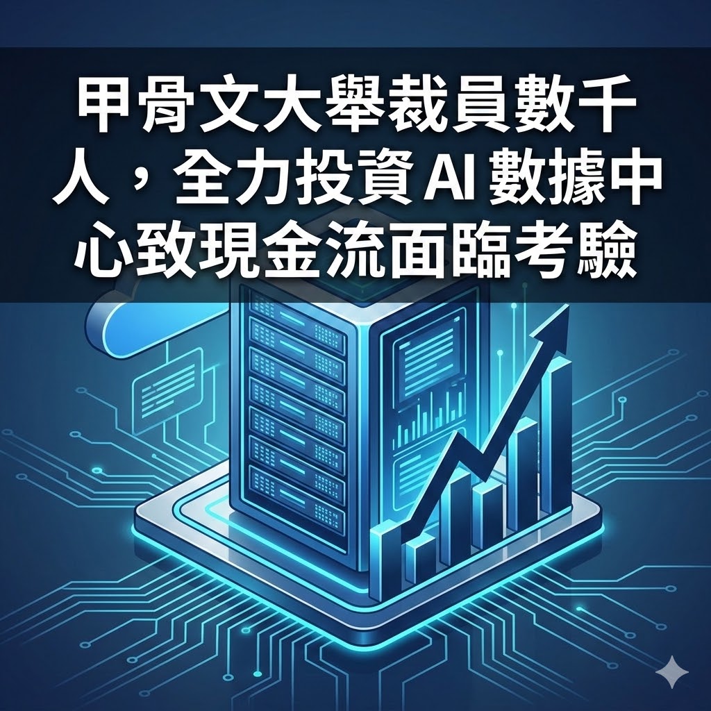 甲骨文大舉裁員數千人，全力投資 AI 數據中心致現金流面臨考驗