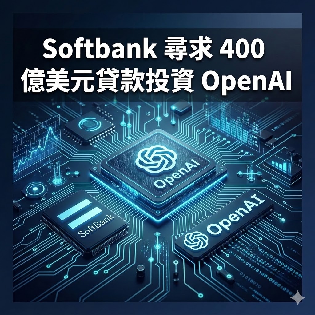 Softbank 尋求 400 億美元貸款投資 OpenAI
