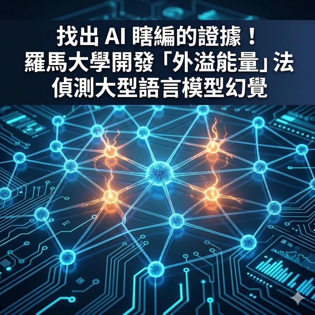 找出 AI 瞎編的證據！羅馬大學開發「外溢能量」法偵測大型語言模型幻覺