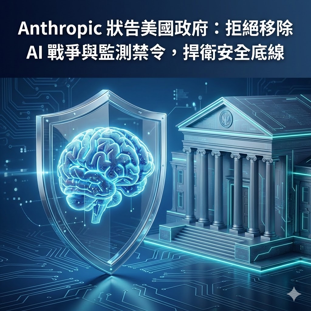 Anthropic 狀告美國政府：拒絕移除 AI 戰爭與監測禁令，捍衛安全底線