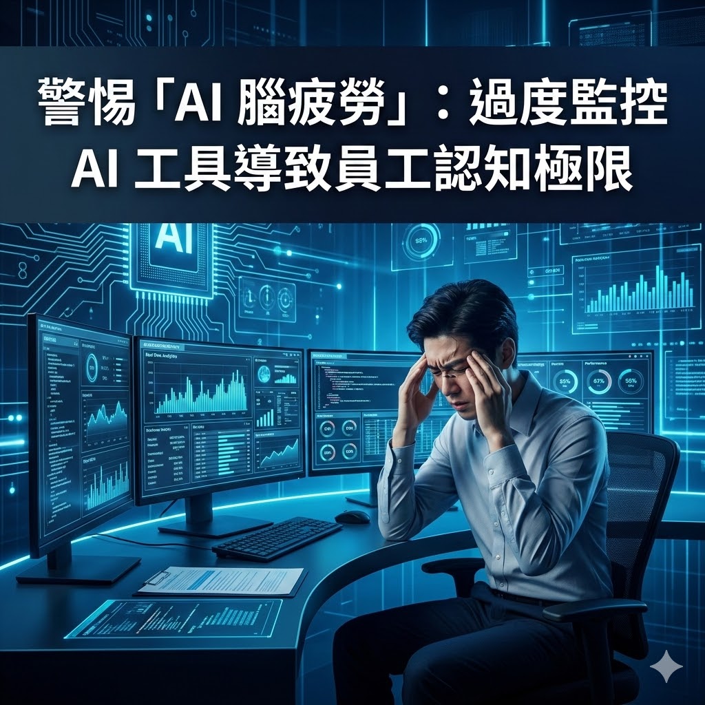警惕「AI 腦疲勞」：過度監控 AI 工具導致員工認知極限