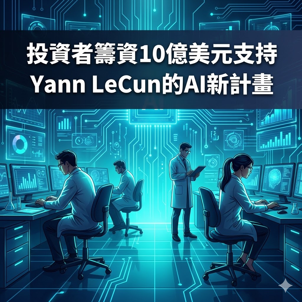 投資者籌資10億美元支持Yann LeCun的AI新計畫