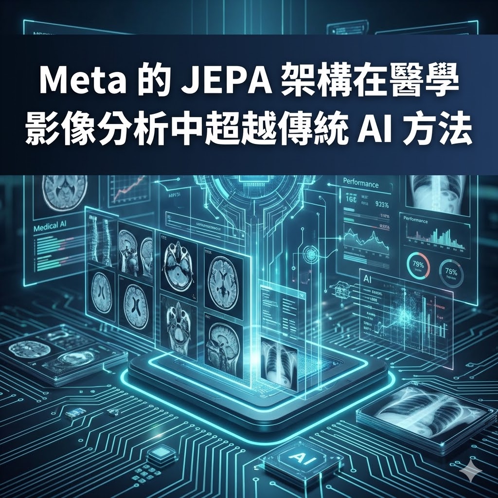 Meta 的 JEPA 架構在醫學影像分析中超越傳統 AI 方法