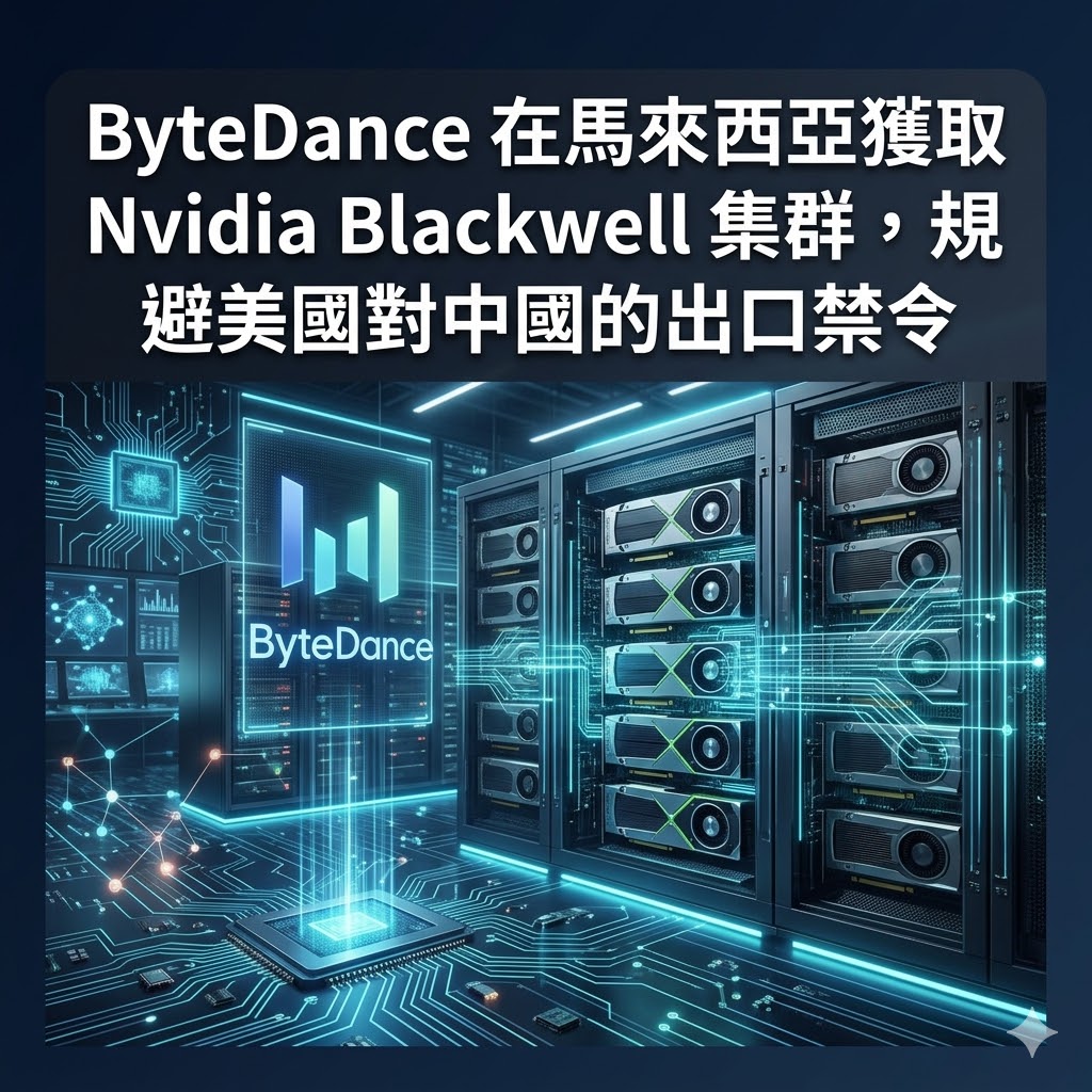 ByteDance 在馬來西亞獲取 Nvidia Blackwell 集群，規避美國對中國的出口禁令