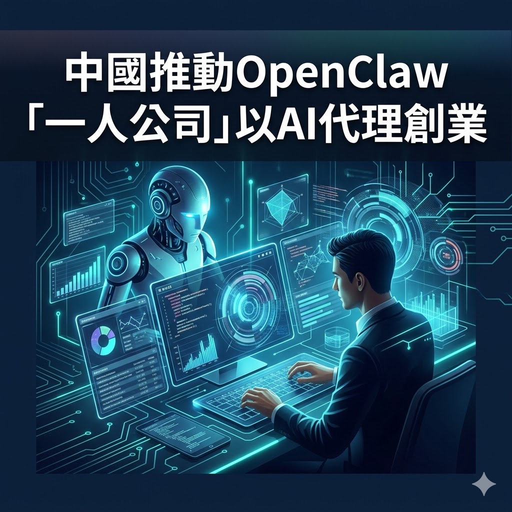 中國推動OpenClaw「一人公司」以AI代理創業