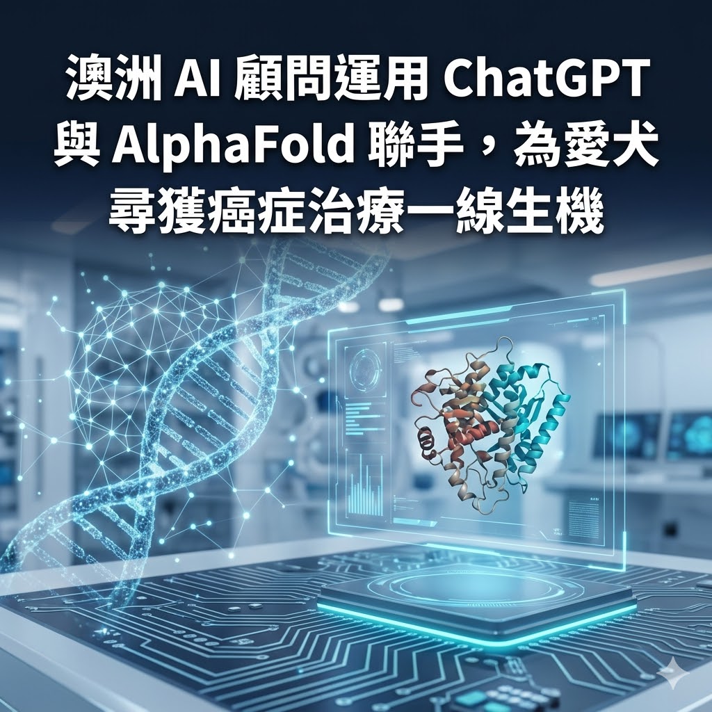 澳洲 AI 顧問運用 ChatGPT 與 AlphaFold 聯手，為愛犬尋獲癌症治療一線生機