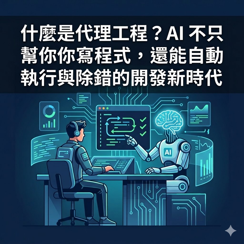 什麼是代理工程？AI 不只幫你寫程式，還能自動執行與除錯的開發新時代