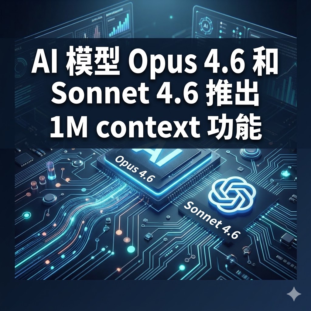 AI 模型 Opus 4.6 和 Sonnet 4.6 推出 1M context 功能