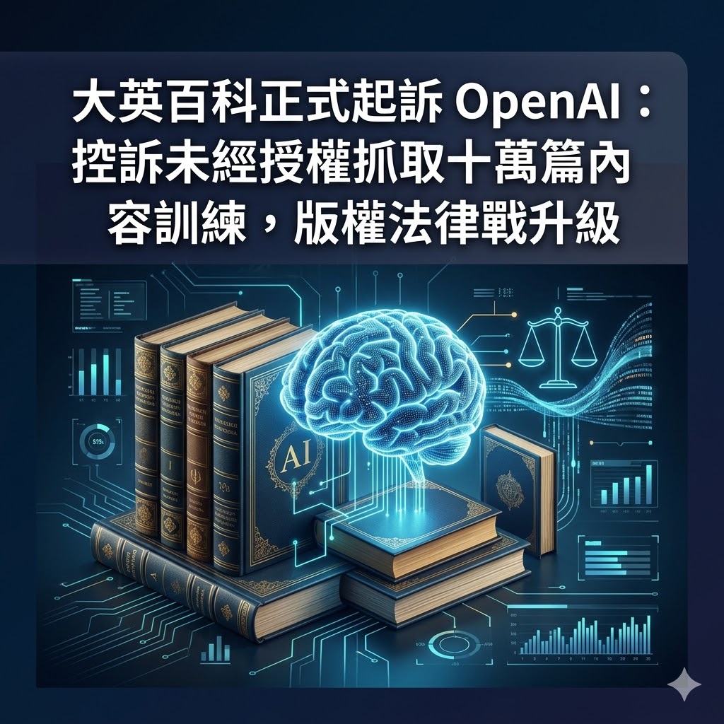 大英百科正式起訴 OpenAI：控訴未經授權抓取十萬篇內容訓練，版權法律戰升級
