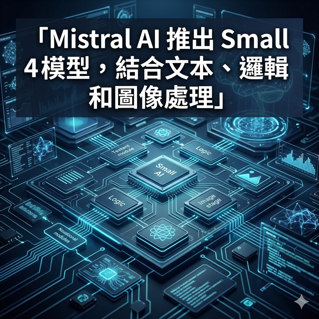 Mistral AI 推出 Small 4 模型，結合文本、邏輯和圖像處理