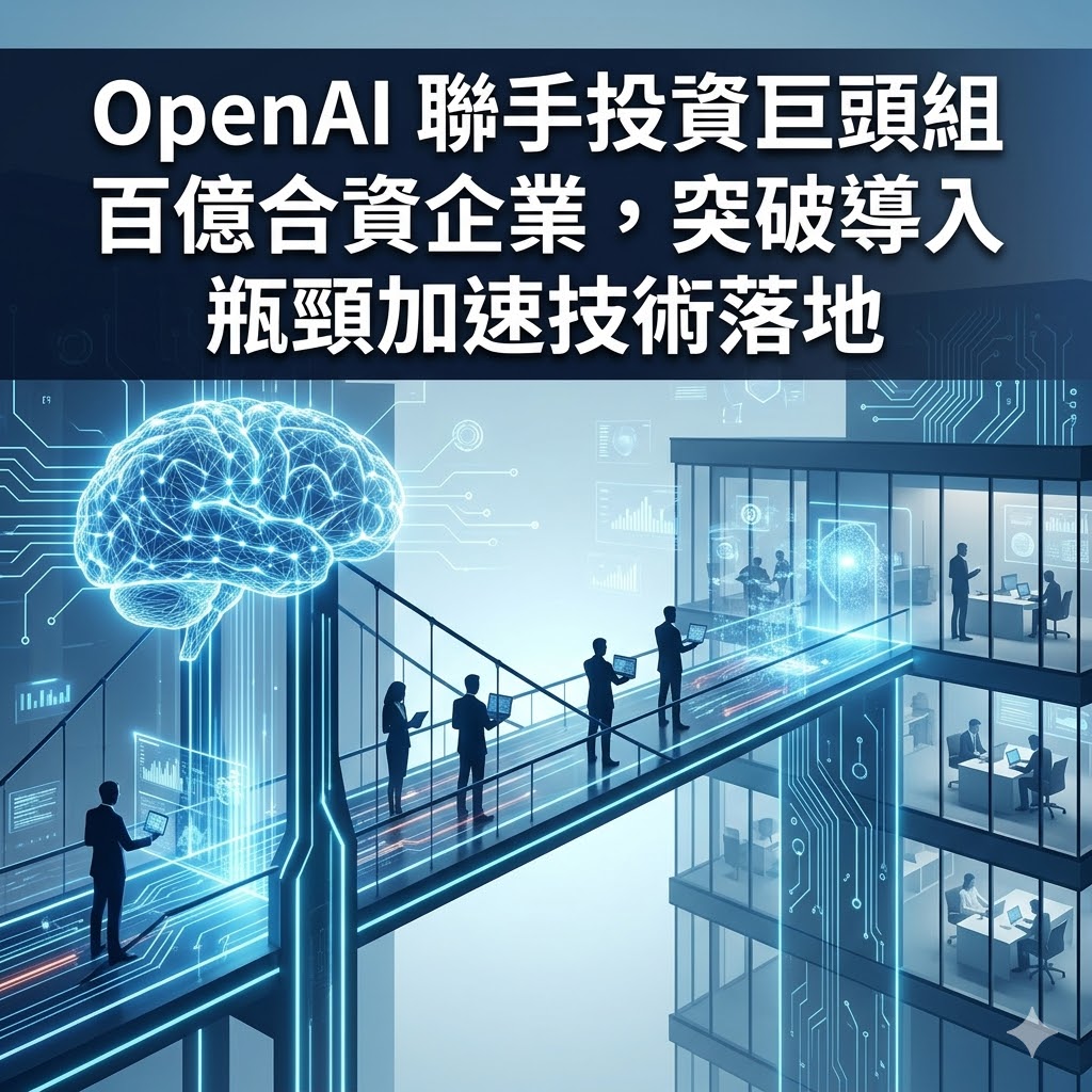 OpenAI 聯手投資巨頭組百億合資企業，突破導入瓶頸加速技術落地