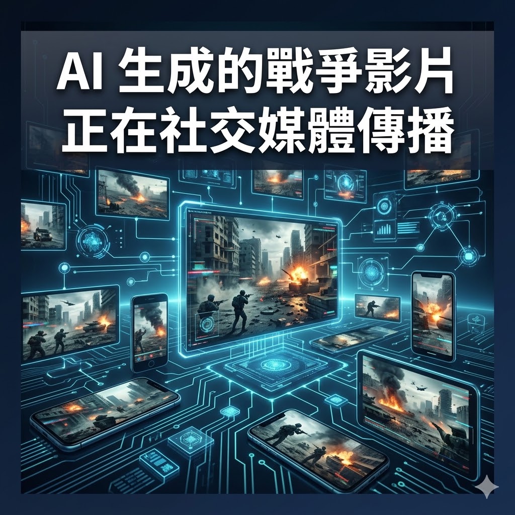 AI 生成的戰爭影片正在社交媒體傳播