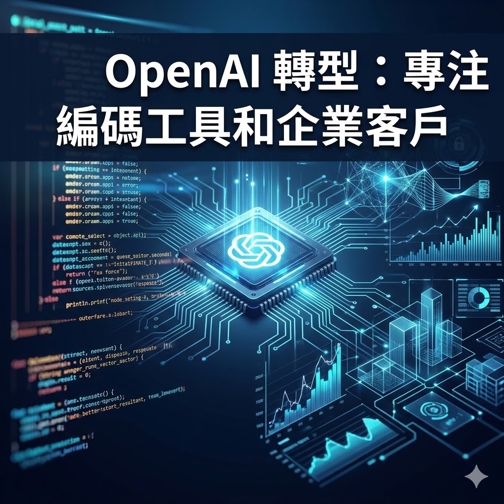 OpenAI 轉型：專注編碼工具和企業客戶