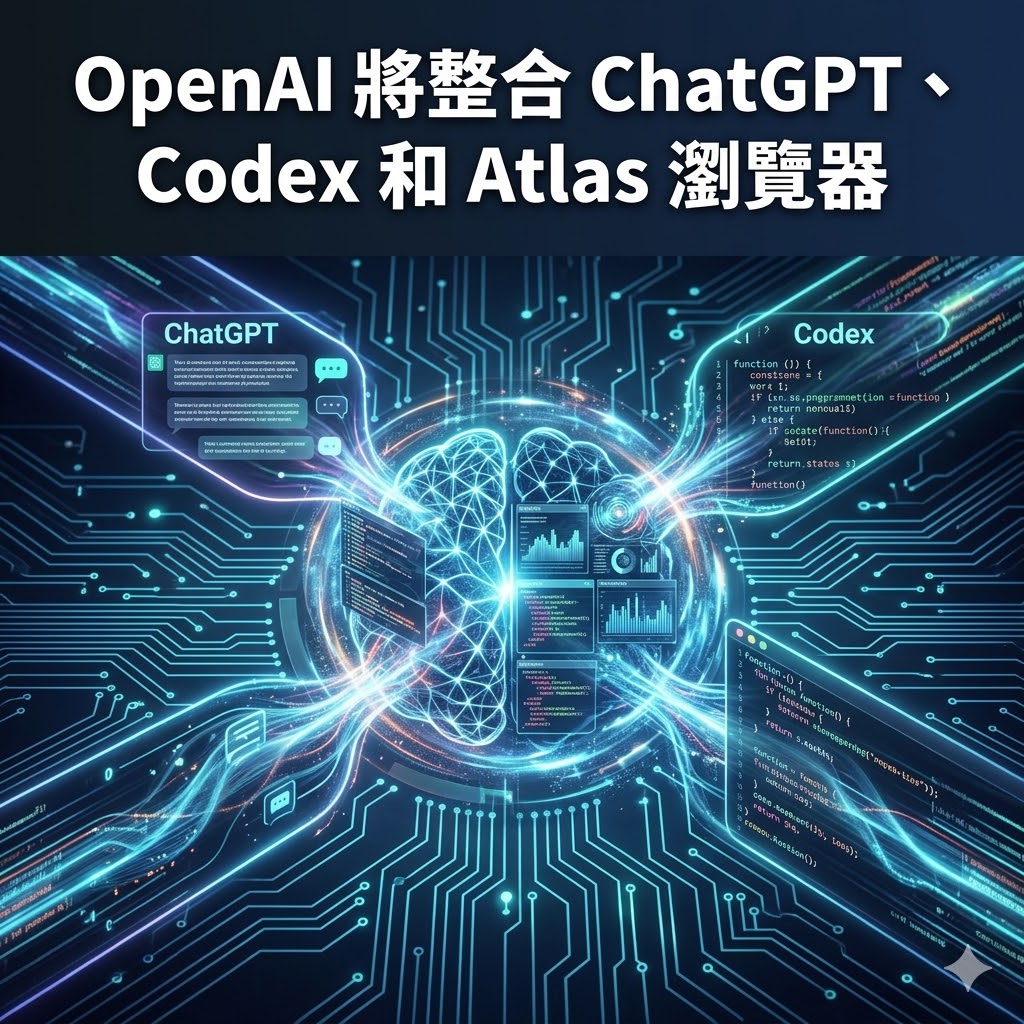 OpenAI 將整合 ChatGPT、Codex 和 Atlas 瀏覽器