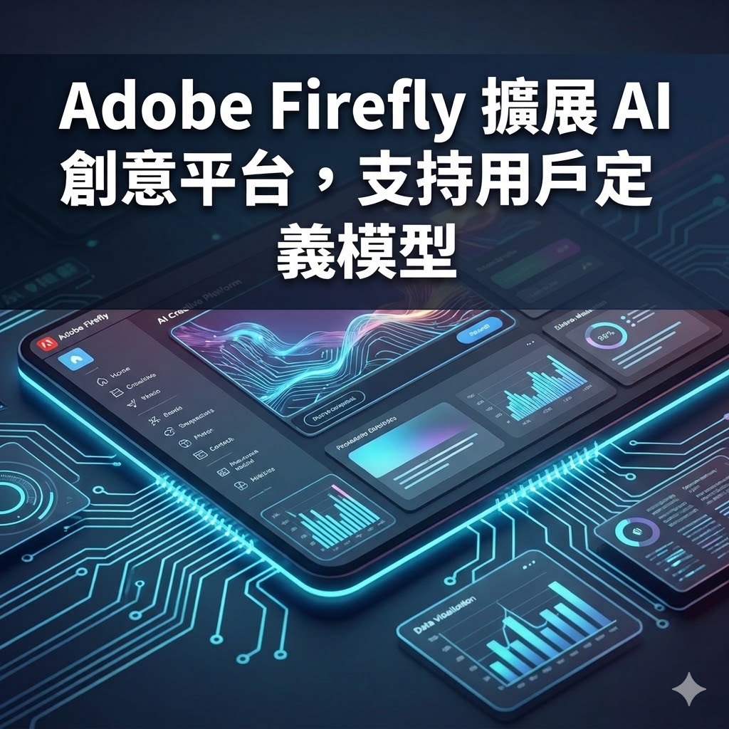 Adobe Firefly 擴展 AI 創意平台，支持用戶定義模型