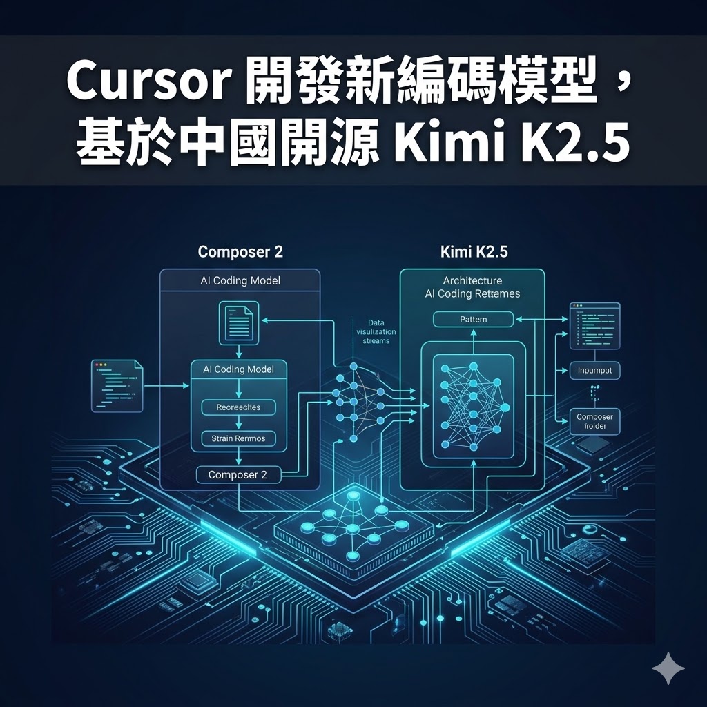 Cursor 開發新編碼模型，基於中國開源 Kimi K2.5