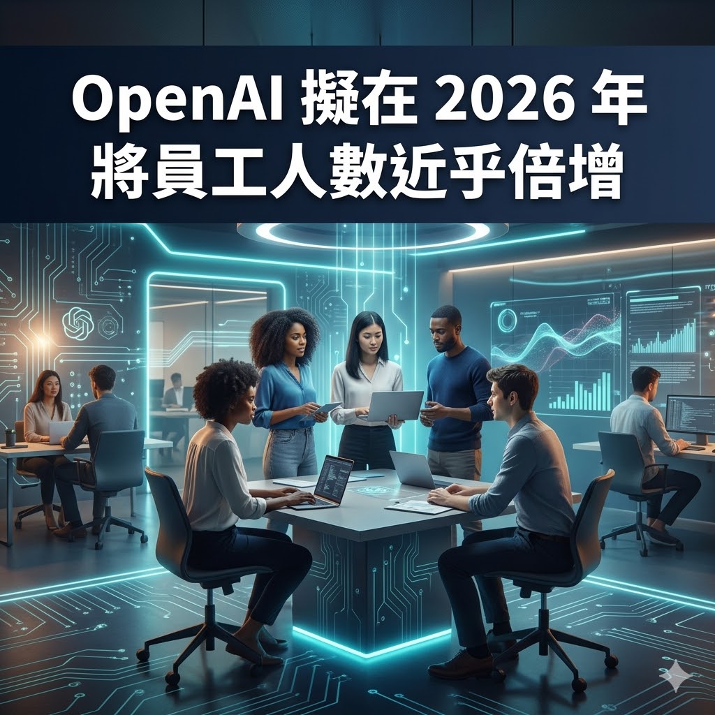 OpenAI 擬在 2026 年將員工人數近乎倍增
