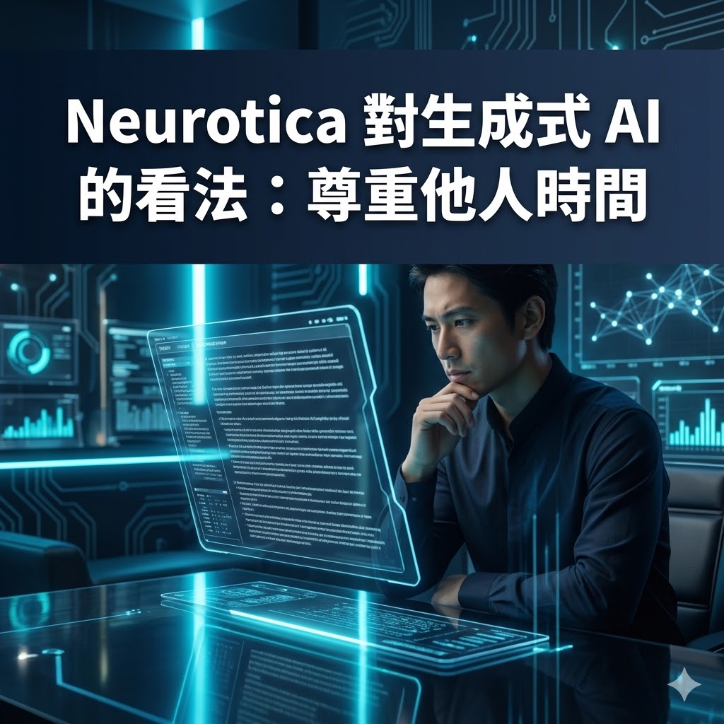 Neurotica 對生成式 AI 的看法：尊重他人時間
