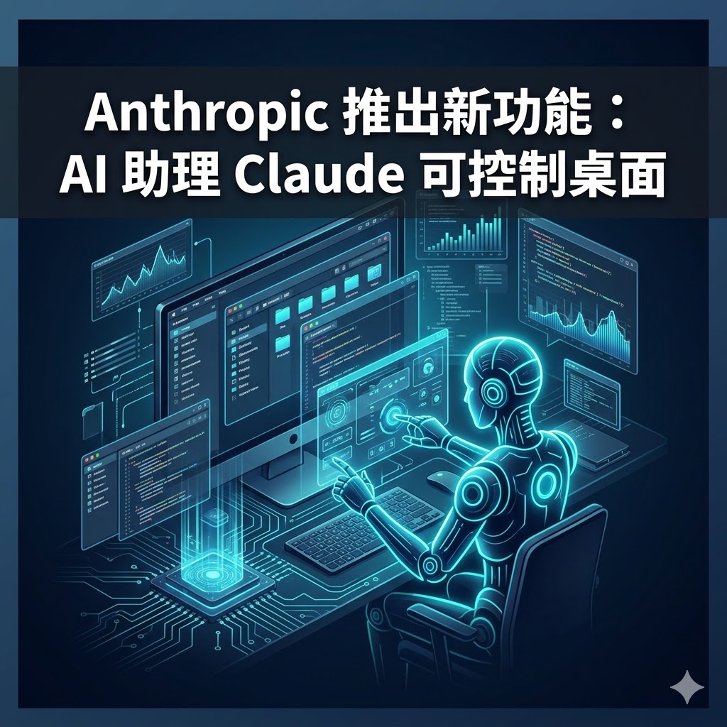 Anthropic 推出新功能：AI 助理 Claude 可控制桌面