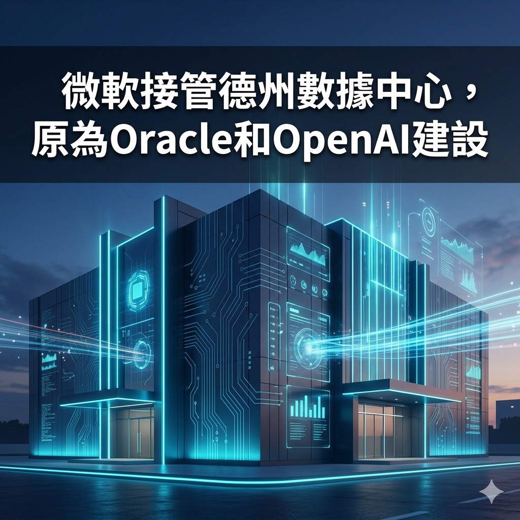 微軟接管德州數據中心，原為Oracle和OpenAI建設