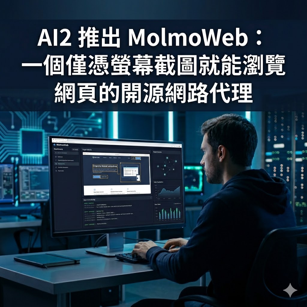 AI2 推出 MolmoWeb：一個僅憑螢幕截圖就能瀏覽網頁的開源網路代理