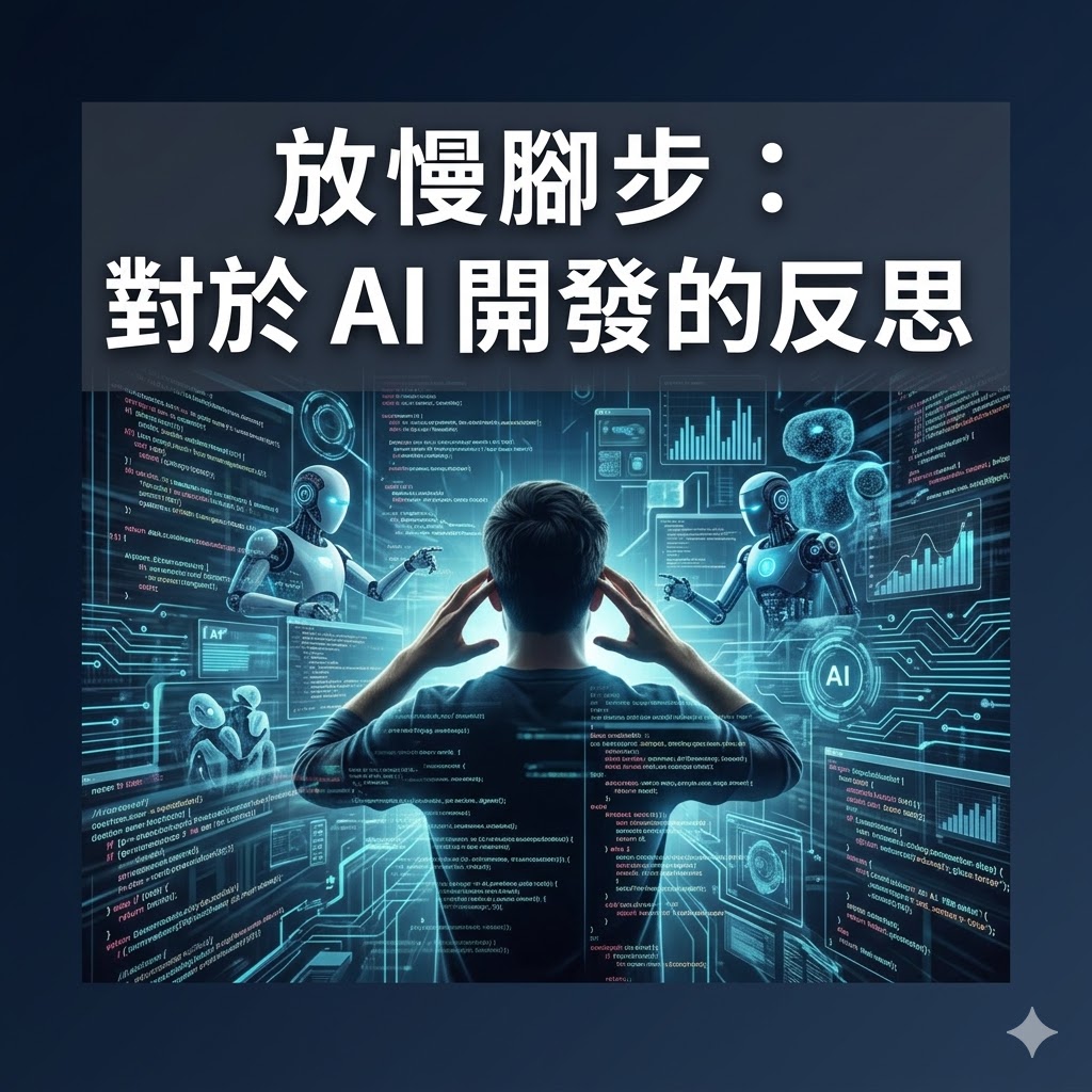放慢腳步：對於 AI 開發的反思