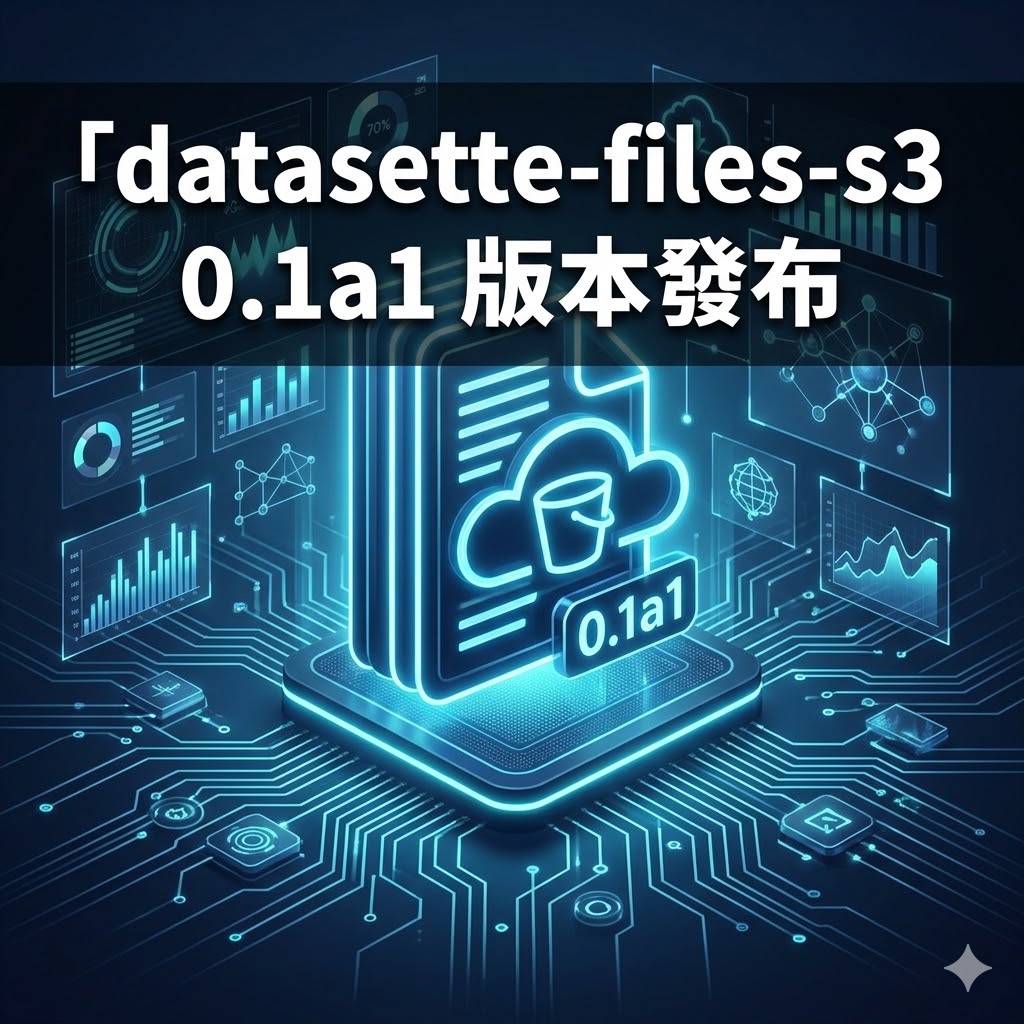 datasette-files-s3 0.1a1 版本發布