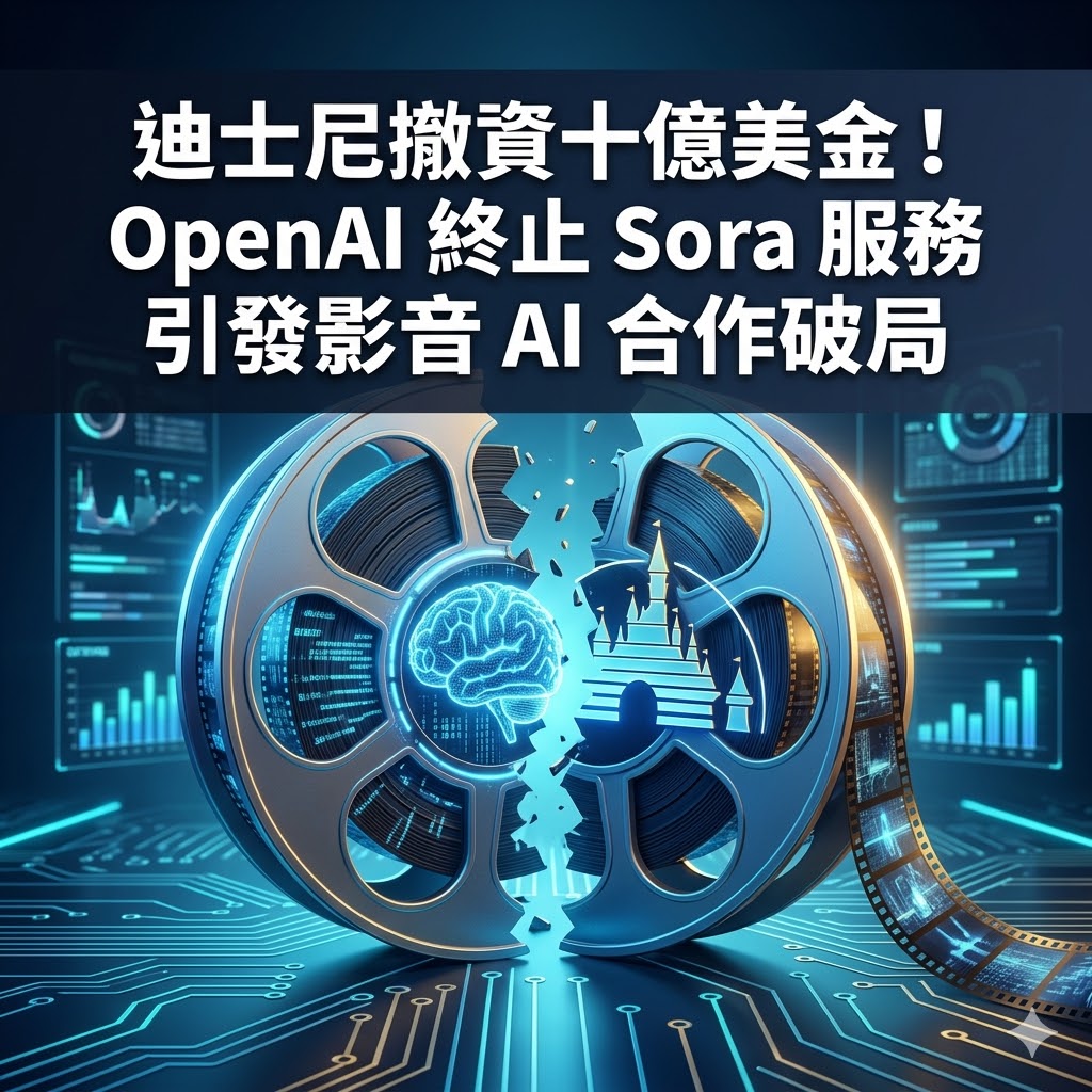 迪士尼撤資十億美金！OpenAI 終止 Sora 服務引發影音 AI 合作破局