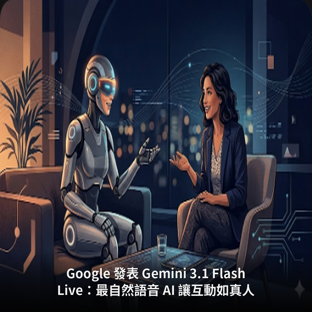 Google 發表 Gemini 3.1 Flash Live：最自然語音 AI 讓互動如真人