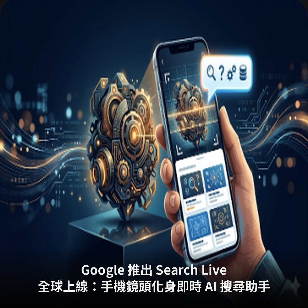 Google 推出 Search Live 全球上線：手機鏡頭化身即時 AI 搜尋助手