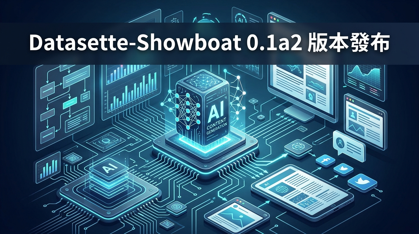 Datasette-Showboat 0.1a2 版本發布