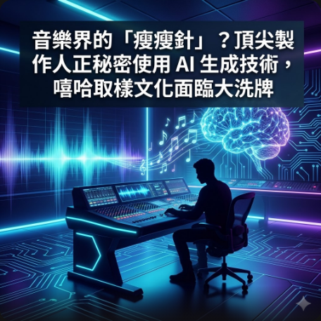 音樂界的「瘦瘦針」？頂尖製作人正秘密使用 AI 生成技術，嘻哈取樣文化面臨大洗牌